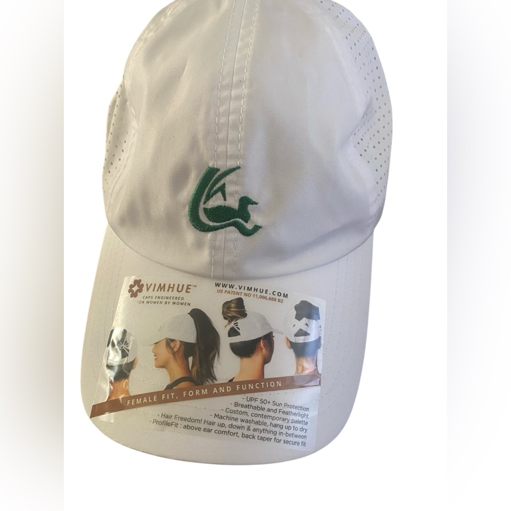 VIMHUE Women's white Criss Cross Ponytail Baseball Cap, Adjustable Sport NWT’s